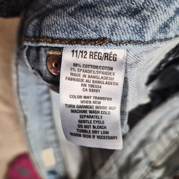 Aeropostale Women's Light Blue Distressed Denim Shorts 11/12 Regular. - Picture 5 of 9